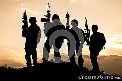 United States Army rangers Stock Photo