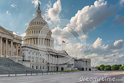 Washington DC, US Capitol Building at sunset Stock Photo