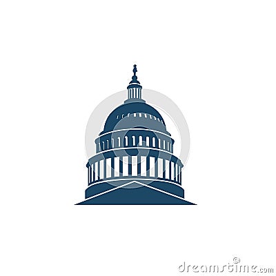 Capitol building icon Vector Illustration