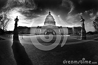 United States Capitol Building in Washington DC public building Stock Photo