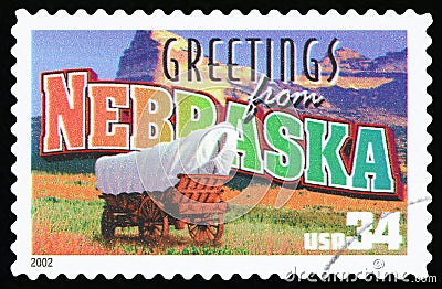 US Postage Stamp Editorial Stock Photo