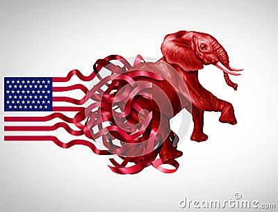 United States Conservative Crisis Stock Photo