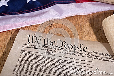 United States Constitution Editorial Stock Photo