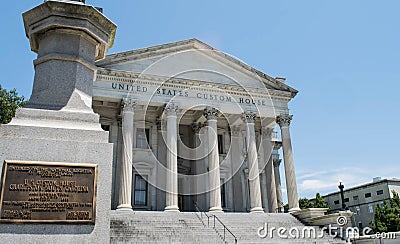 United States Customs House in Charleston, South Carolina Editorial Stock Photo