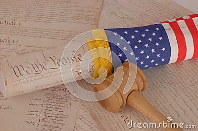 United States Declaration of Independence Stock Photo