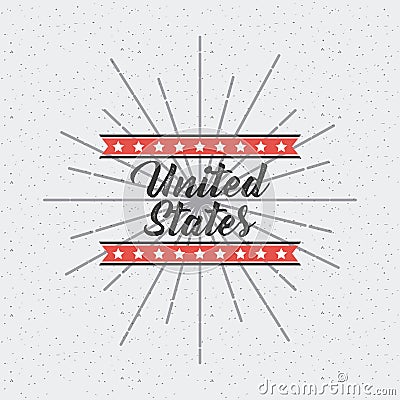 United states design Vector Illustration