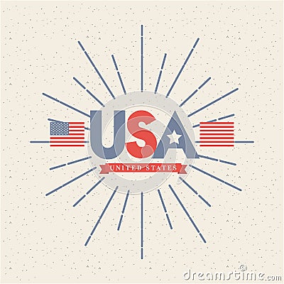 United states design Vector Illustration