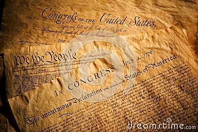 United States Documents Stock Photo