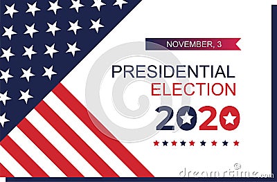 United States elections. US midterm elections 2020 Vector Illustration