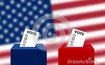 United States elections. US midterm elections: the race for Congress. Elections to US Senate Stock Photo