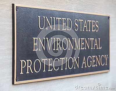 Environmental Protection Agency Headquarters Building Sign Stock Photo