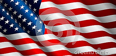 United States Flag Vector Vector Illustration