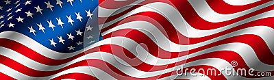 United States Flag Vector Vector Illustration