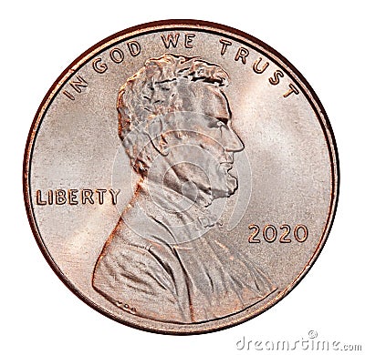 United States 2020 Lincoln Penny Stock Photo