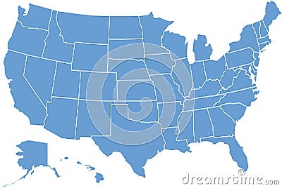 United States map Vector Illustration