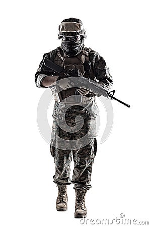 US Marine Soldier Stock Photo