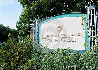 United States National Botanic Garden in Washington DC Stock Photo