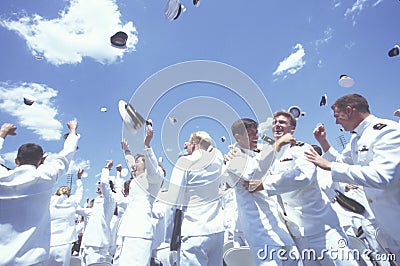 United States Naval Academy Graduation Ceremony, May 26, 1999, Annapolis, Maryland Editorial Stock Photo