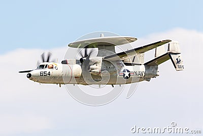 United States Navy USN E-2C Hawkeye Aircraft Editorial Stock Photo