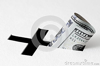 Concept of generous church donations and charity activity Stock Photo