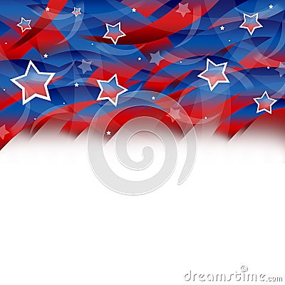 United States Patriotic background Cartoon Illustration