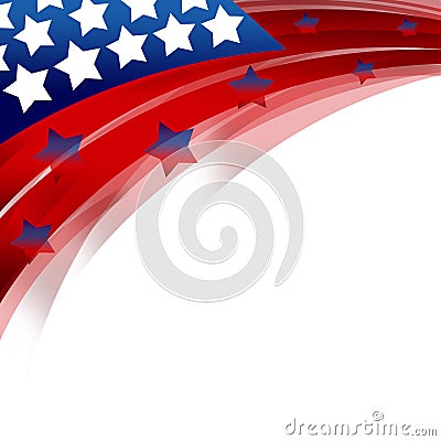 United States Patriotic background Cartoon Illustration