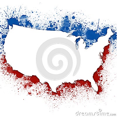 United States Patriotic background Cartoon Illustration