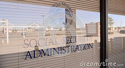 Social Security Administration Office Editorial Stock Photo
