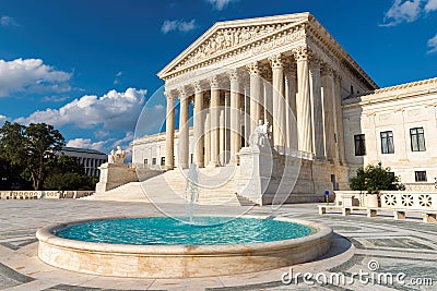 United States Supreme Court Building in Washington DC Stock Photo