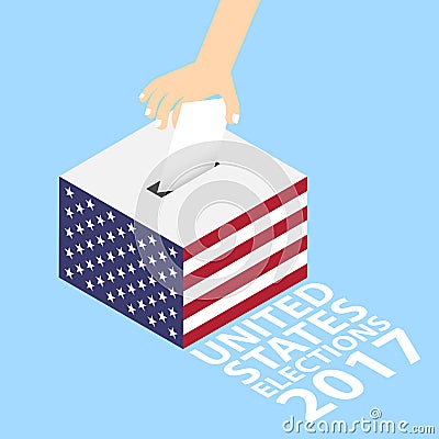United States US Elections 2017 Vector Illustration