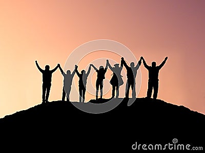 Unity and Achievement Stock Photo