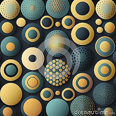 Unity and Continuity Circle Seamless Patterns for Your Designs. Stock Photo
