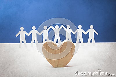 Unity and love of human Stock Photo