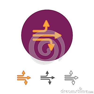 Universal arrow icon Vector Illustration