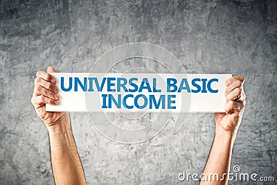 Universal basic income concept Stock Photo