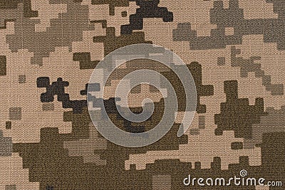 Universal camouflage pattern army combat uniform digital camo Stock Photo