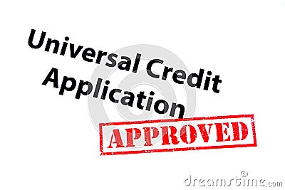 Universal Credit Application Approved Stock Photo