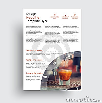 Universal design flyer for advertising business, sports, food, Vector Illustration