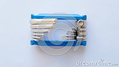 Universal key for Bicycle on a white background Stock Photo