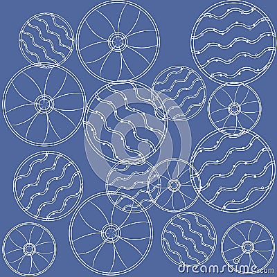 Universal ornamental vector seamless patterns. Endless texture for wallpaper, pattern fills, web page background, surface textures Vector Illustration