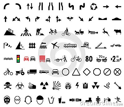 Universal Pictograms Vector Illustration