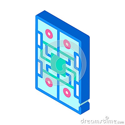 Universal platform for robotics isometric icon vector illustration Vector Illustration