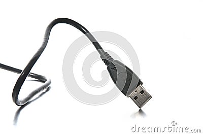 Universal Serial Bus (USB) - USB Cable Stock Photo