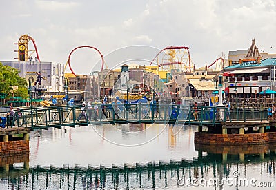 The Universal Studios Florida theme park Editorial Stock Photo