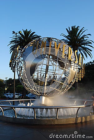 Universal Studios Hollywood entry Editorial Stock Photo