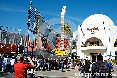 Universal Studios Hollywood Hard Rock Cafe Editorial Stock Photo