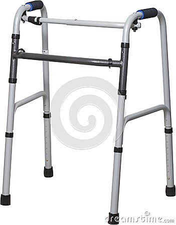 Universal walker for the elderly isolated on a white background Stock Photo