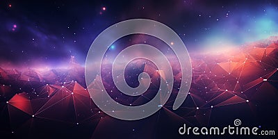 Universe Creative Abstract Geometric Texture. Stock Photo