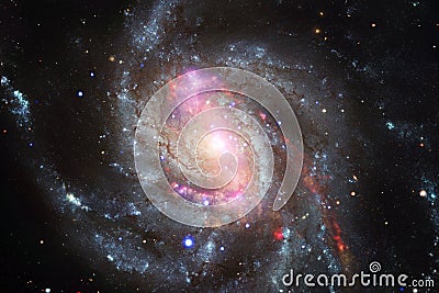 Universe filled stars, nebula and galaxy. Cosmic art, science fiction wallpaper Stock Photo