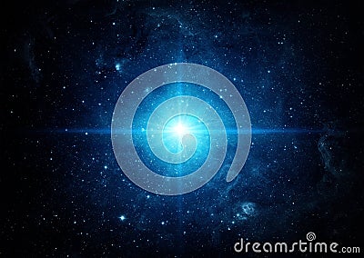 Universe filled with stars. Space background. Stock Photo